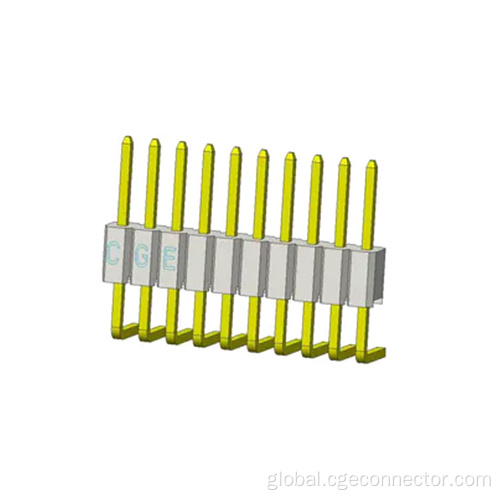 1.27Mm Vertical Type Connector DIP Curved plug type Single row Connector Manufactory